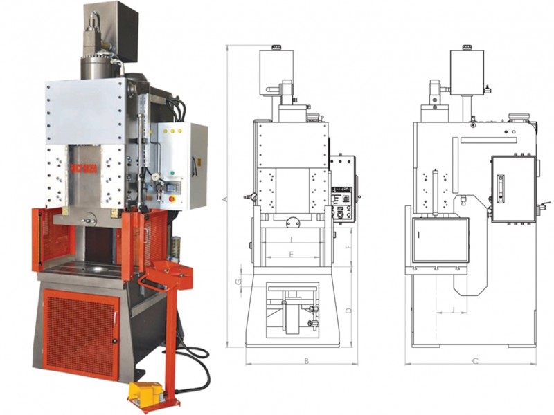 C Type Hydraulic Deep Drawing Press