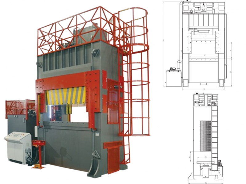 H Type Hydraulic Deep Drawing Press